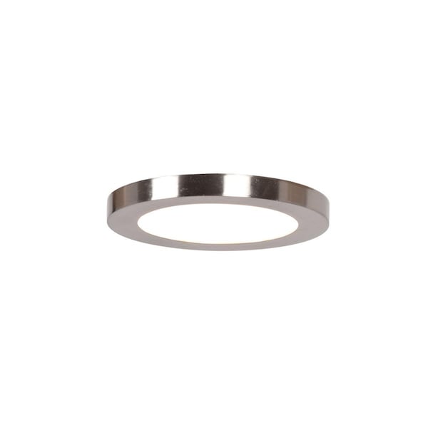 Or 20810LEDD-BS-ACR 0.5 x 5.5 in. Disc LED Round Flush Mount, Brushed Steel & Acrylic Lens OR2517002 - main